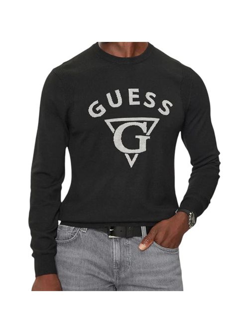 maglione uomo nero GUESS | M4BR06Z3H82/JBLK